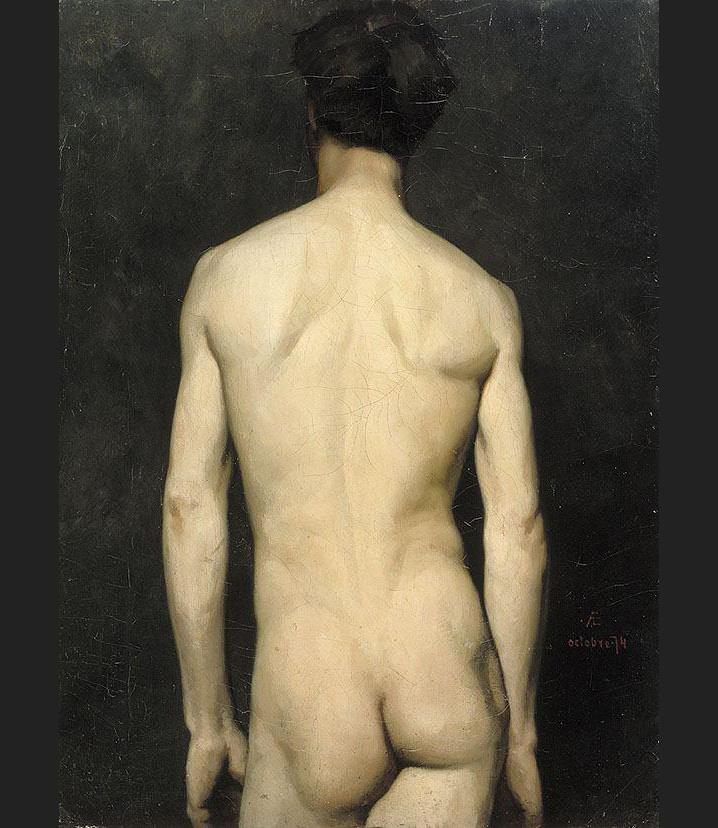 Unknown Albert Edelfelt male nude 1